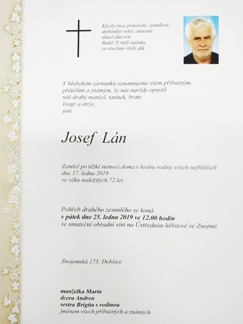 Josef Lán - parte